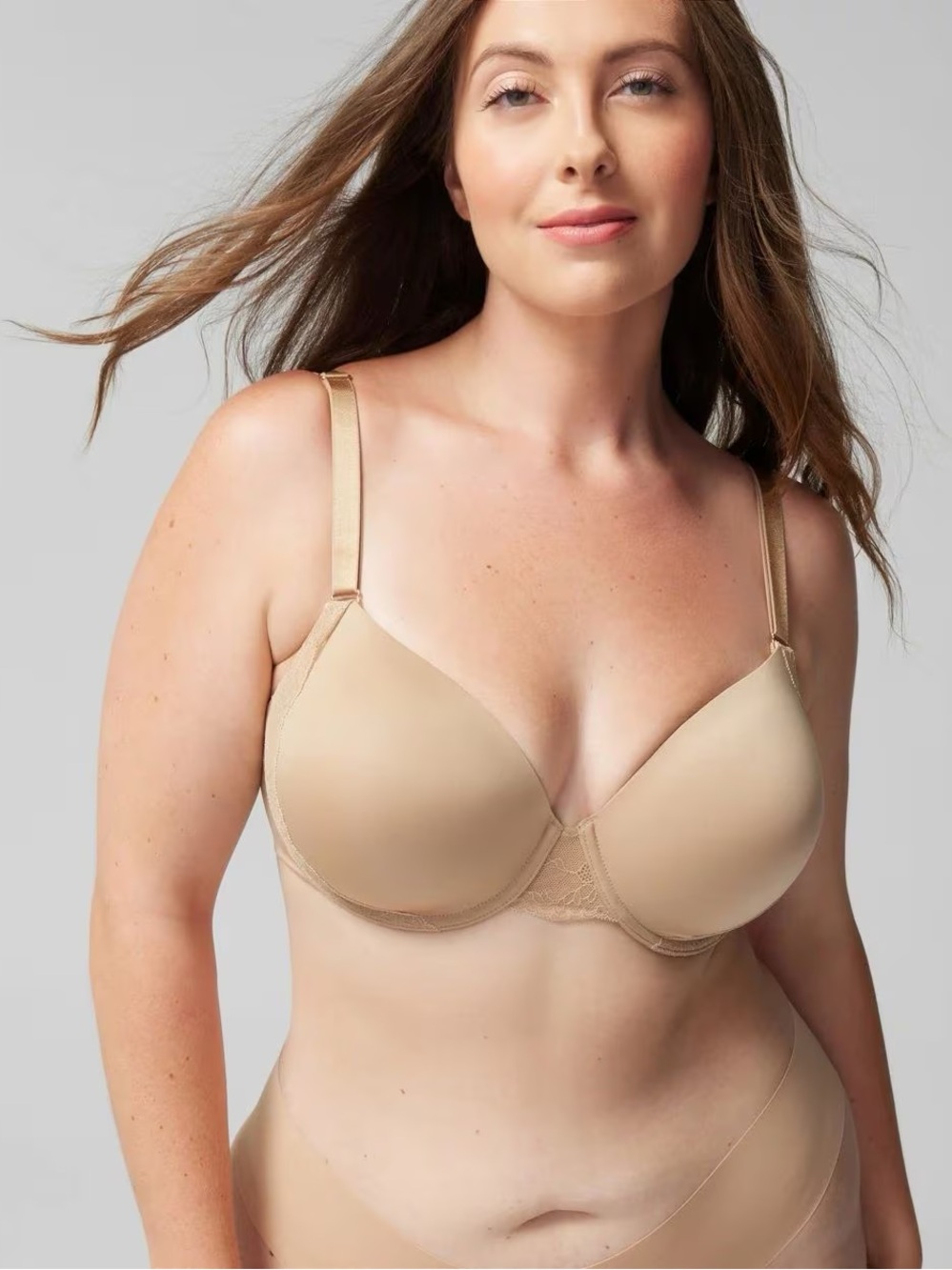 Soma Vanishing 360 Full Coverage Bra 36DDD Beige Nude Underwire NWT